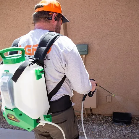 Agro Employee treating for bugs in Phoenix Arizona.